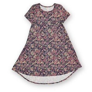 LuLaRoe Carly Floral High Low Swing Dress NWT Size XS
